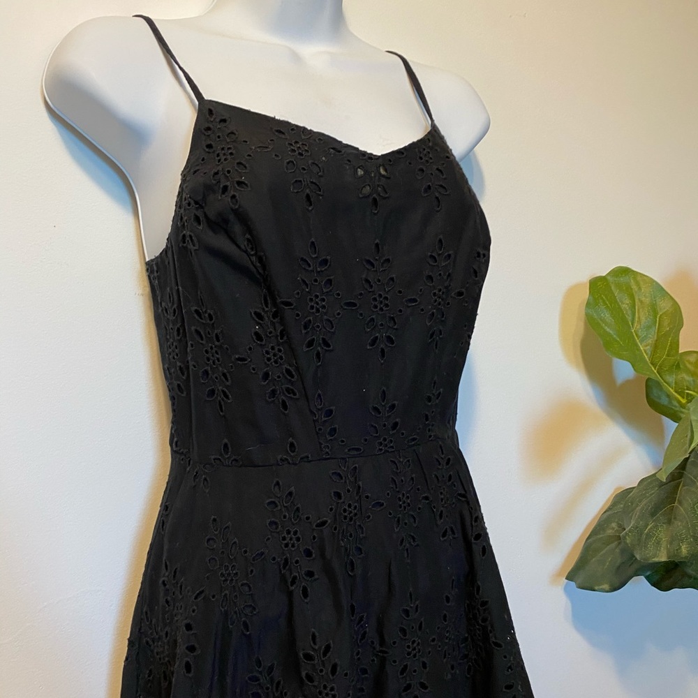Old Navy Black Eyelet Dress
